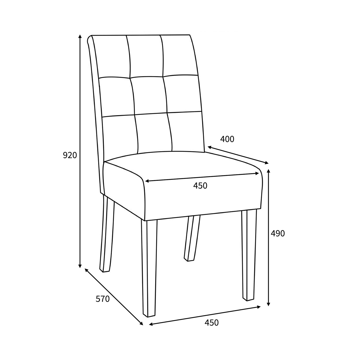 Moseley Linen Silver Dining Chair