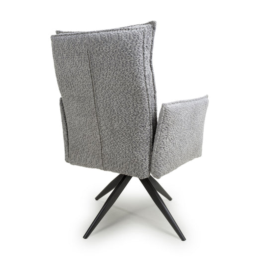 Brunswick Textured Chenille Grey Swivel