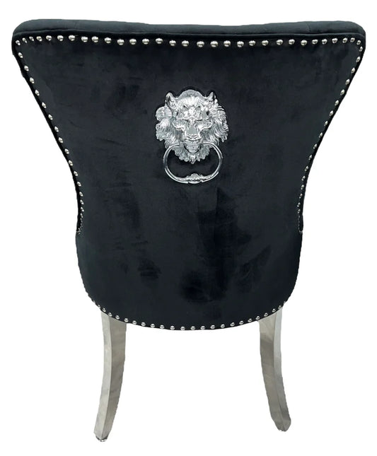 Chelsea Lions Head Ring Back Black