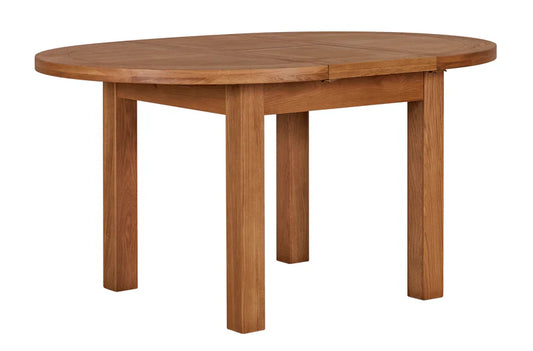 Turin Round Oak Extending Table