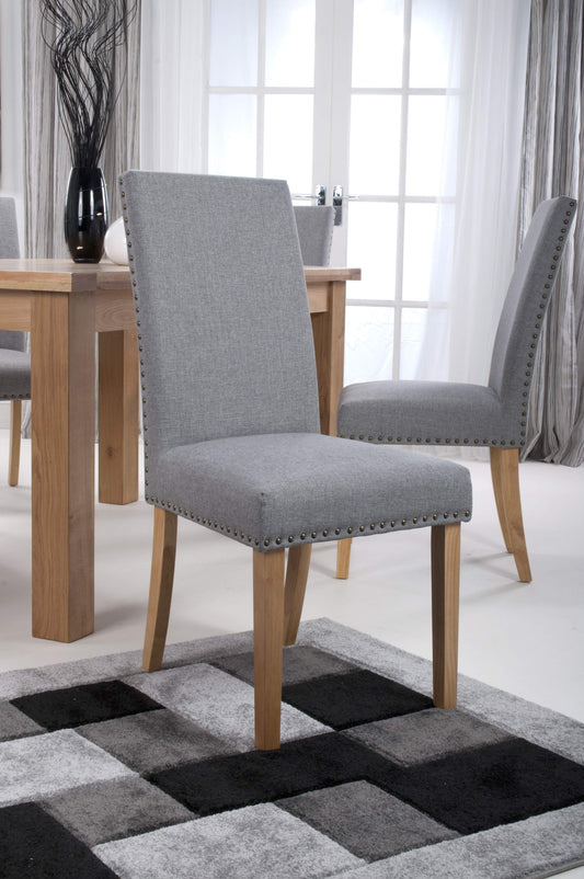 Randall Studded Linen Silver