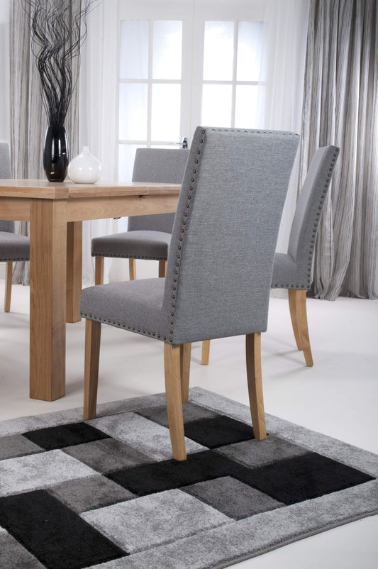 Randall Studded Linen Silver