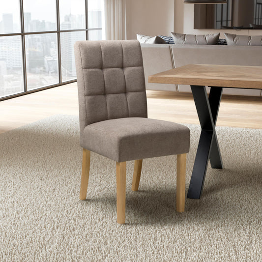 Moseley Waffle Flax Light Brown