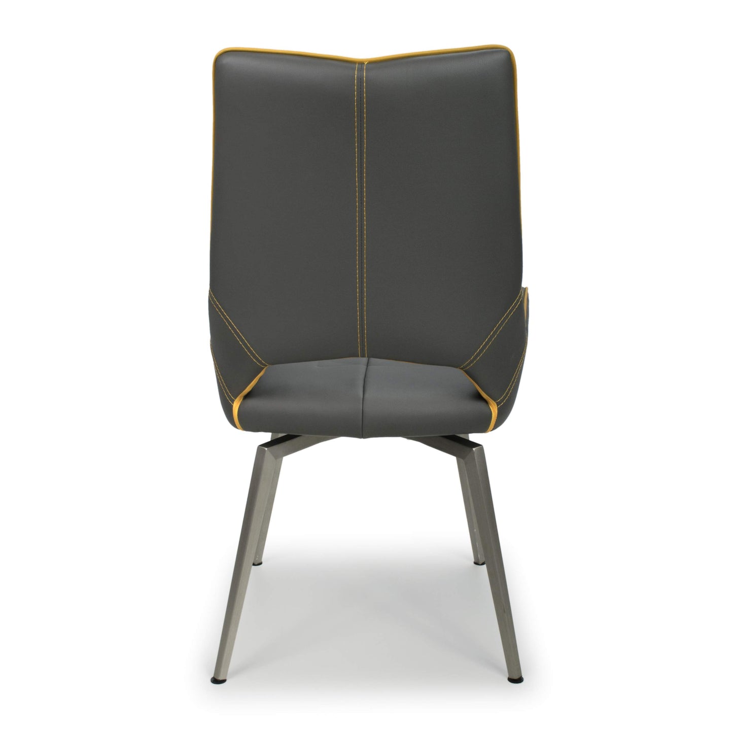 Mako Swivel chair Leather Effect Graphite