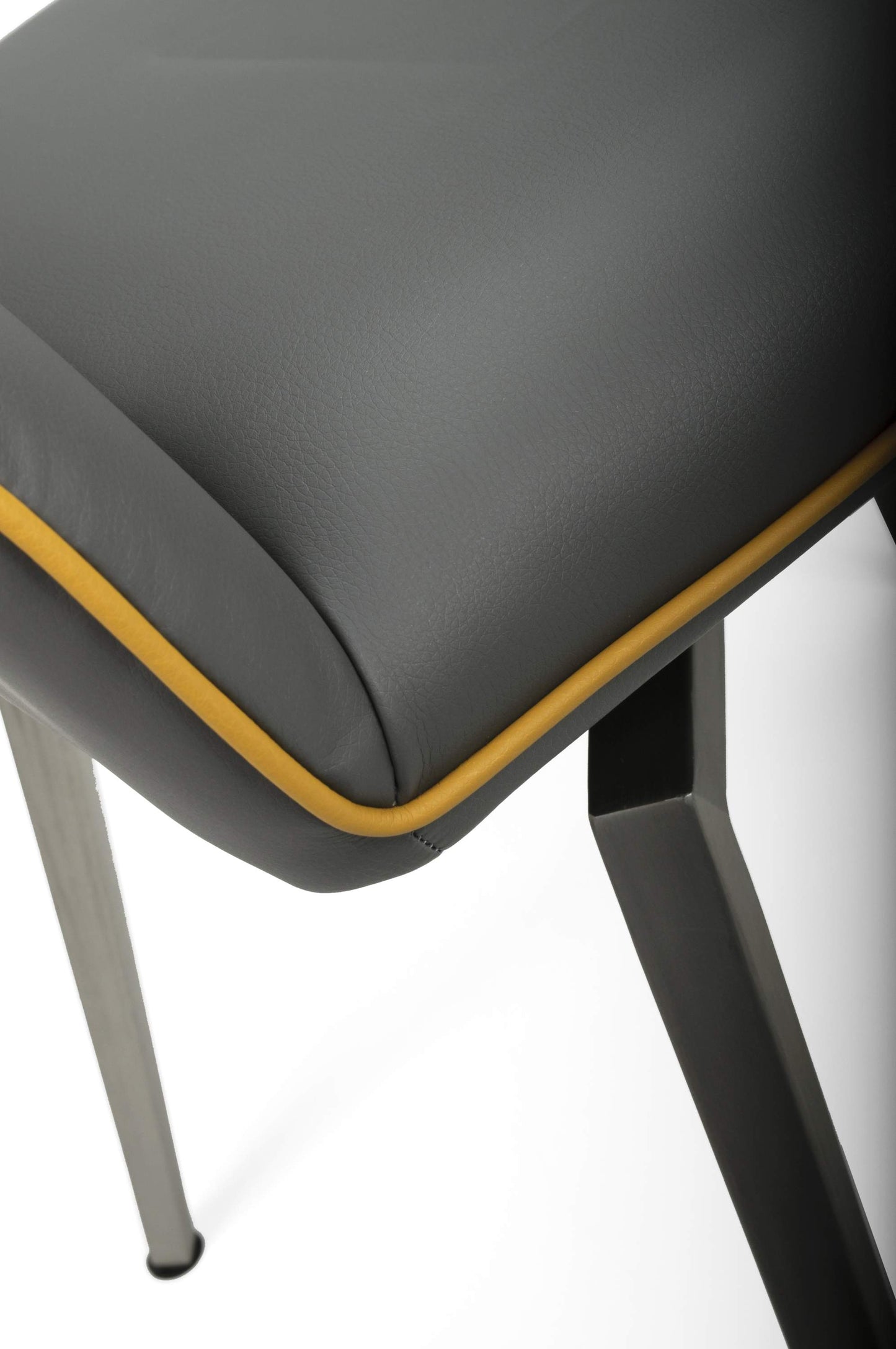 Mako Swivel chair Leather Effect Graphite