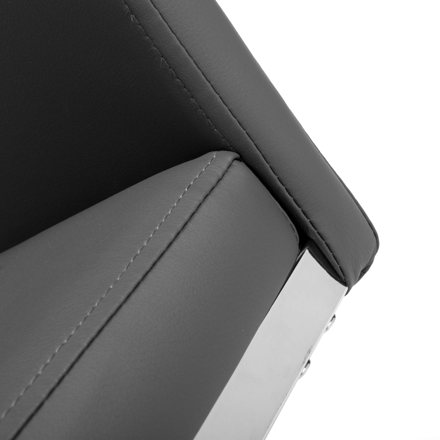 Toledo Grey Leather Effect