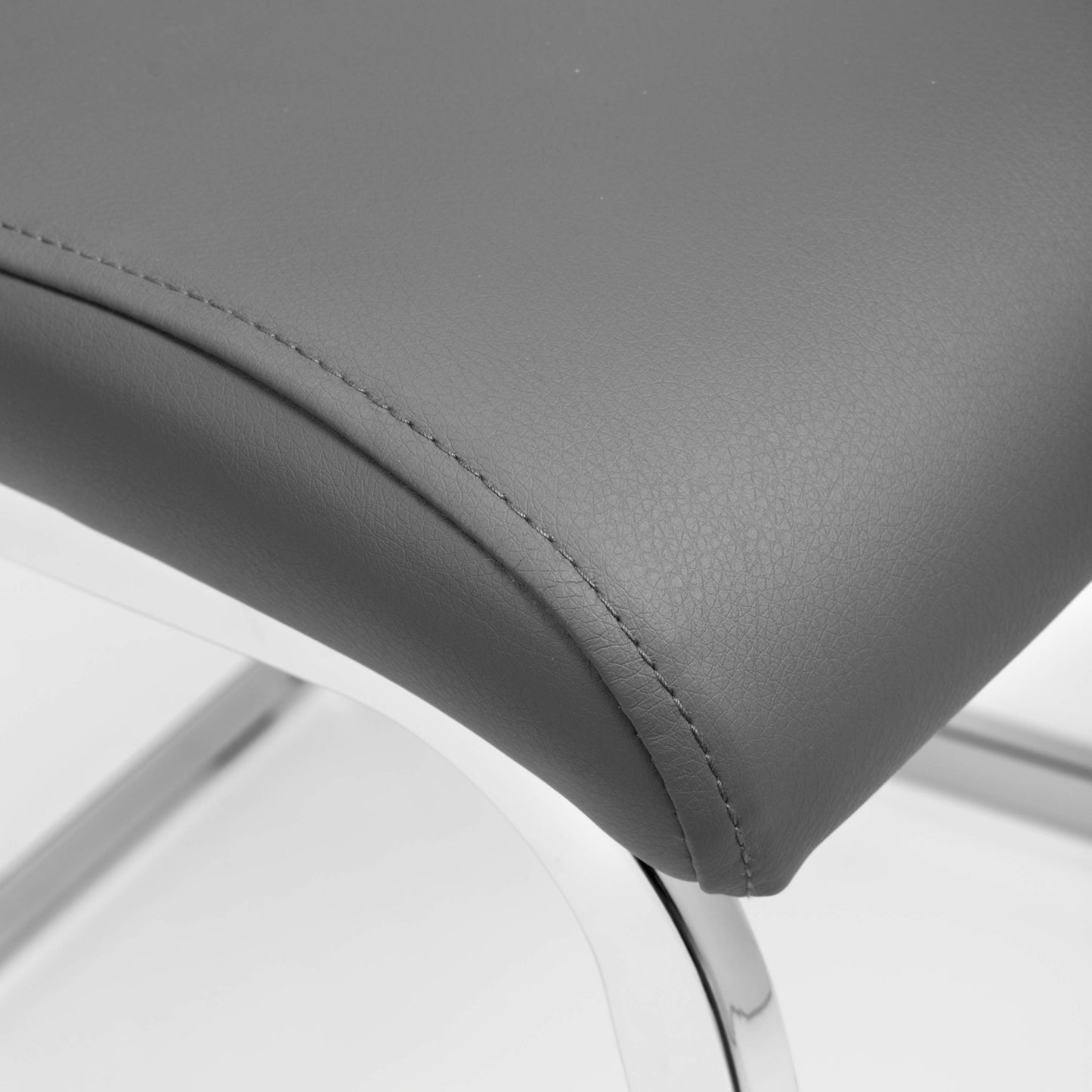 Toledo Grey Leather Effect