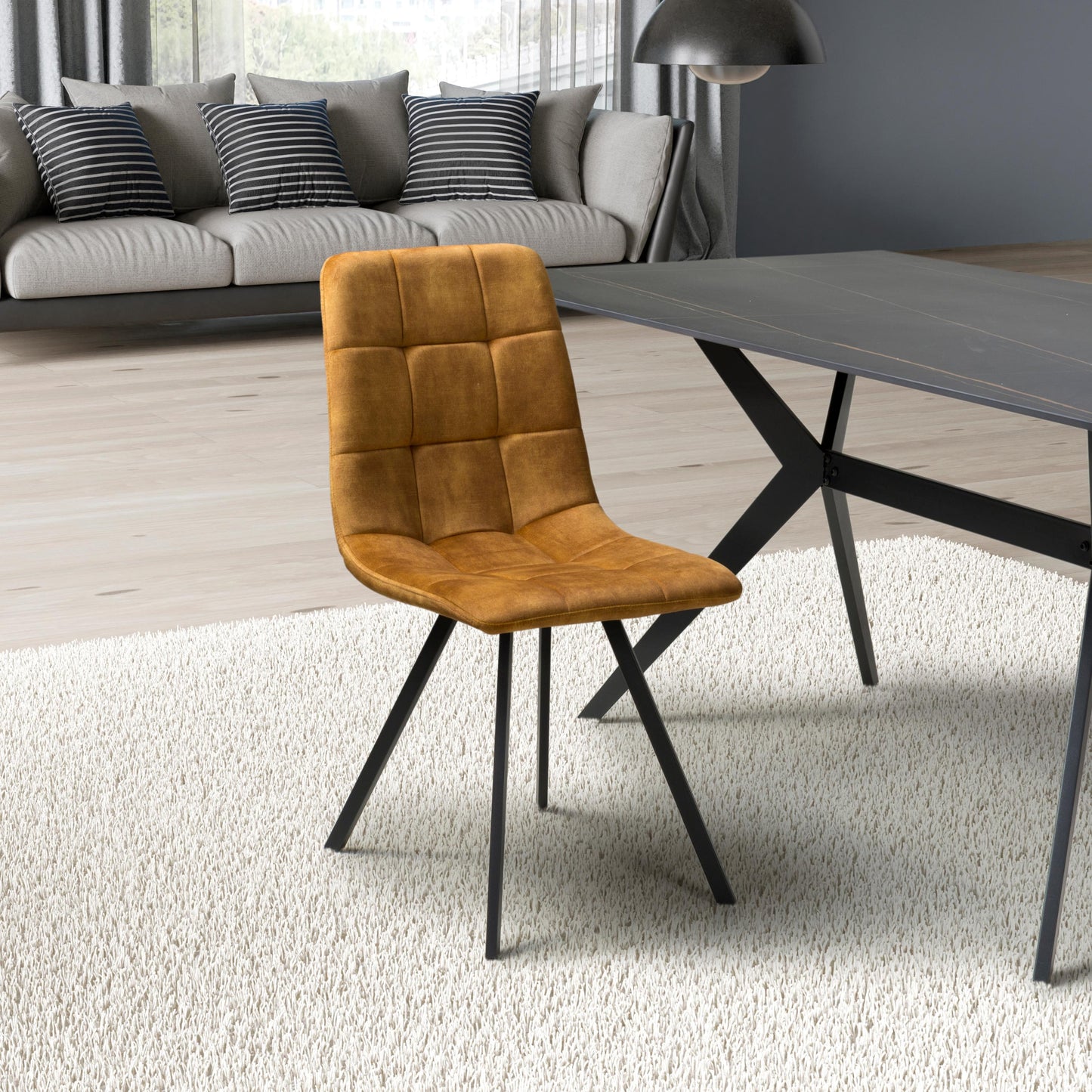 Cadiz Brushed Velvet Effect Bronze