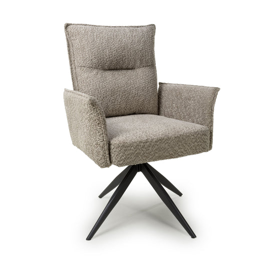 Brunswick Textured Chenille Mink Swivel