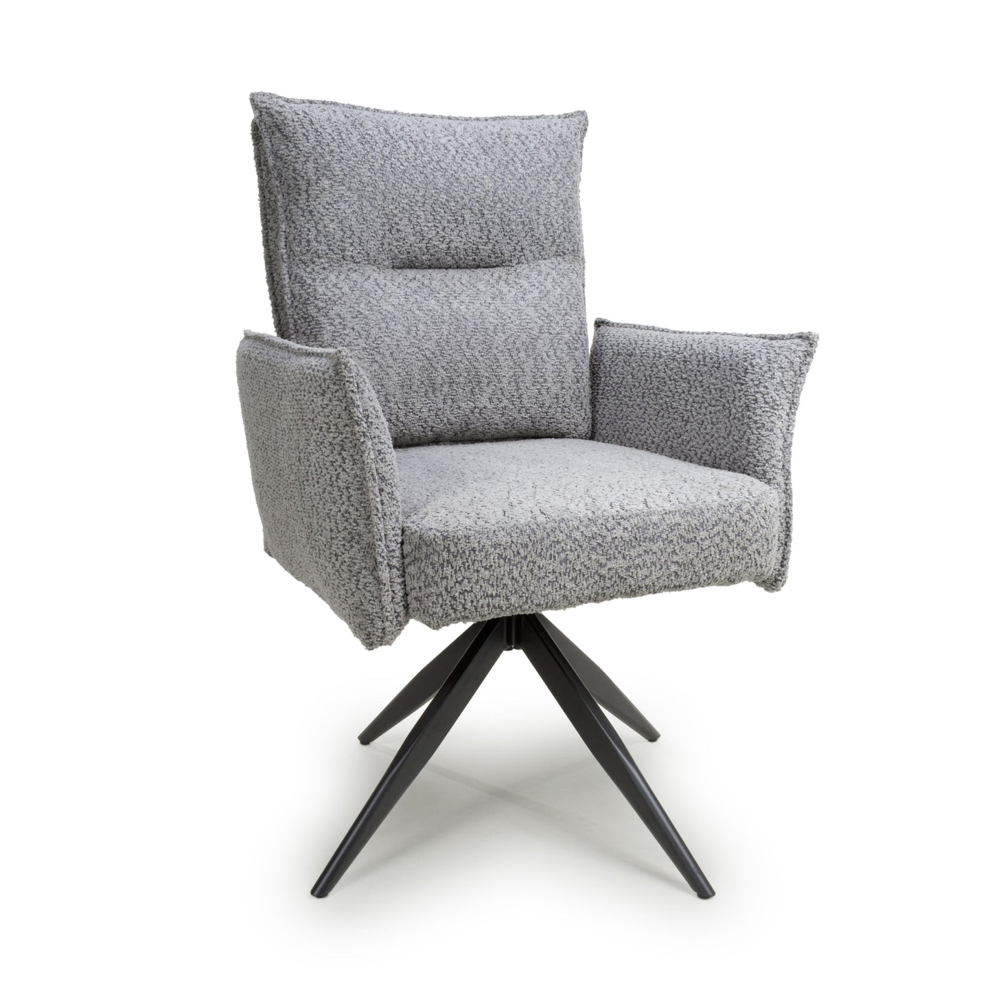Brunswick Textured Chenille Grey Swivel