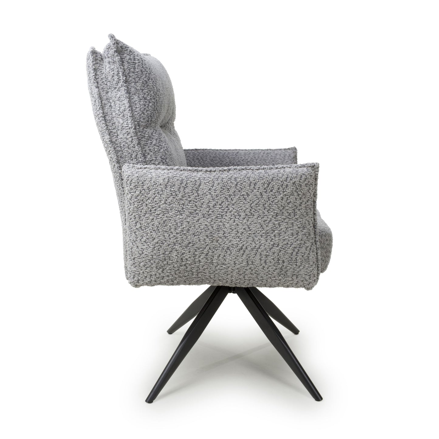 Brunswick Textured Chenille Grey Swivel