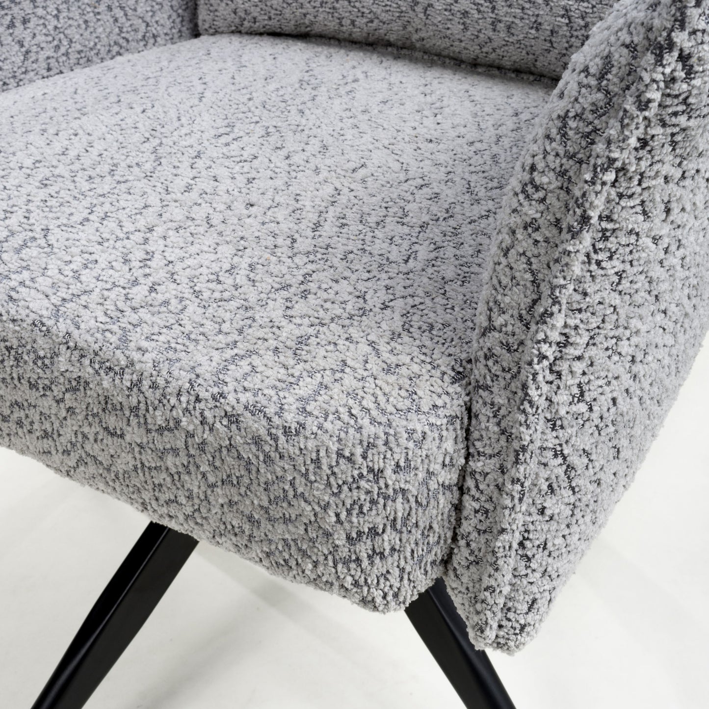 Brunswick Textured Chenille Grey Swivel