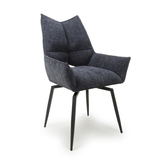 Dakar Textured Charcoal Swivel