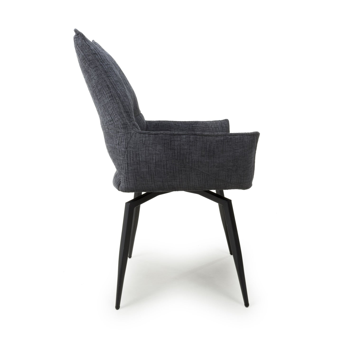 Dakar Textured Charcoal Swivel