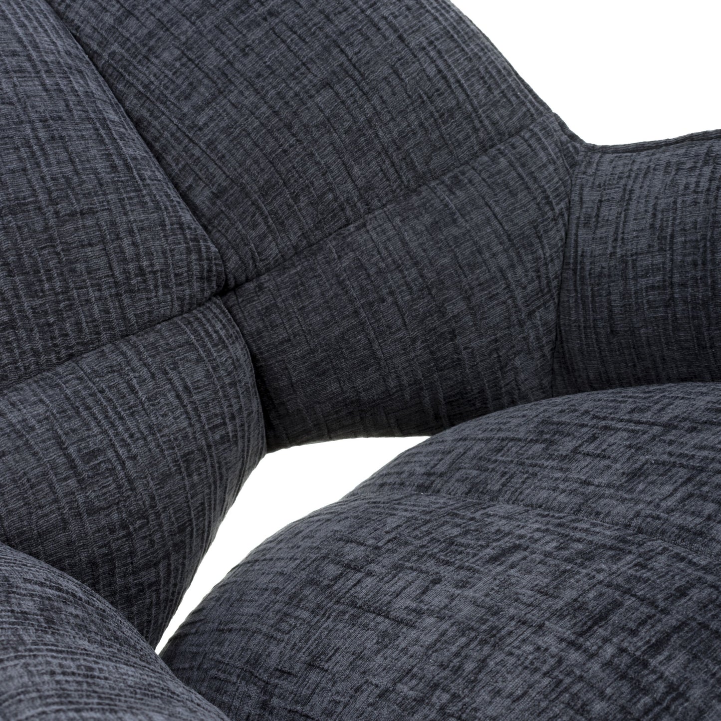 Dakar Textured Charcoal Swivel
