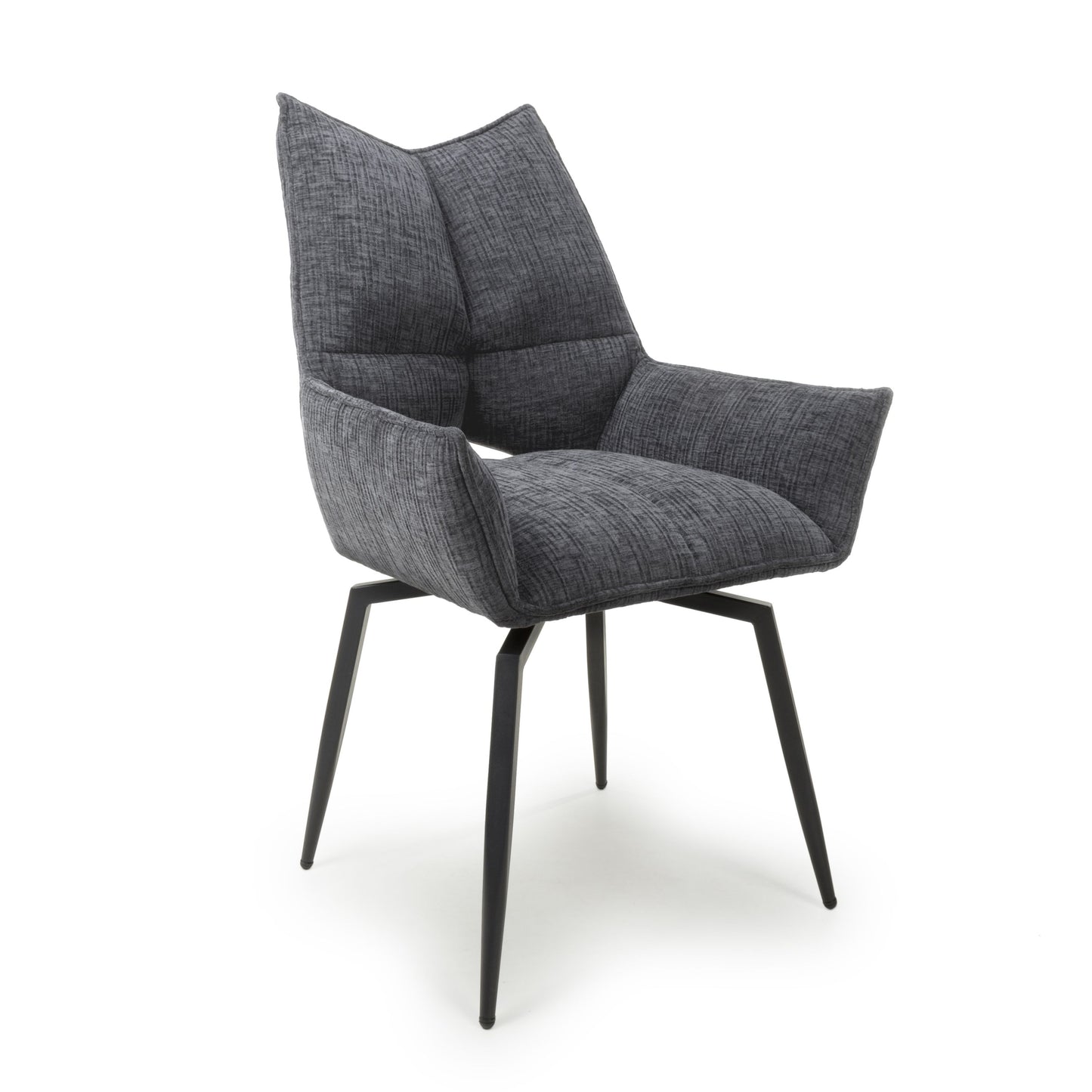 Dakar Textured Dark Grey Swivel