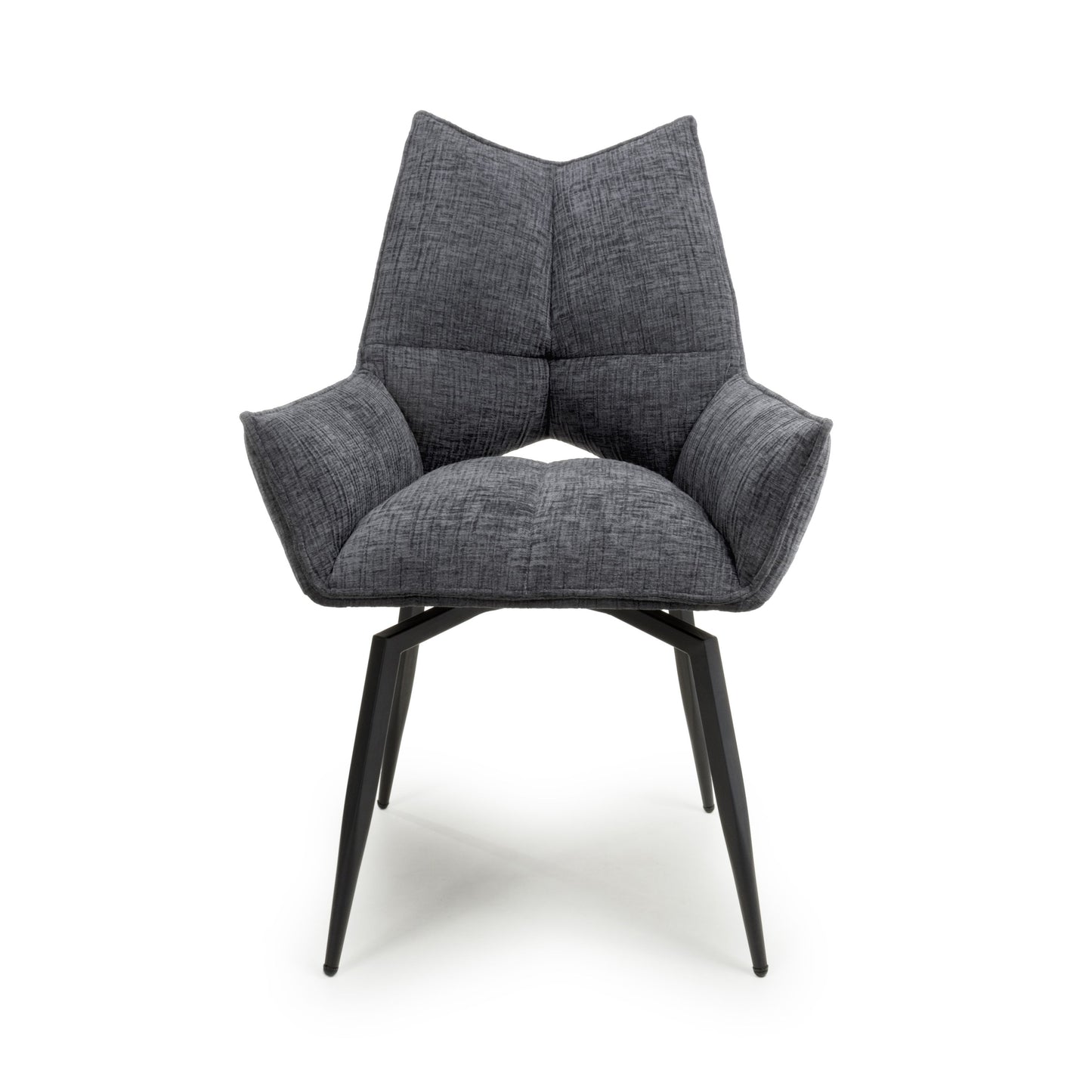 Dakar Textured Dark Grey Swivel