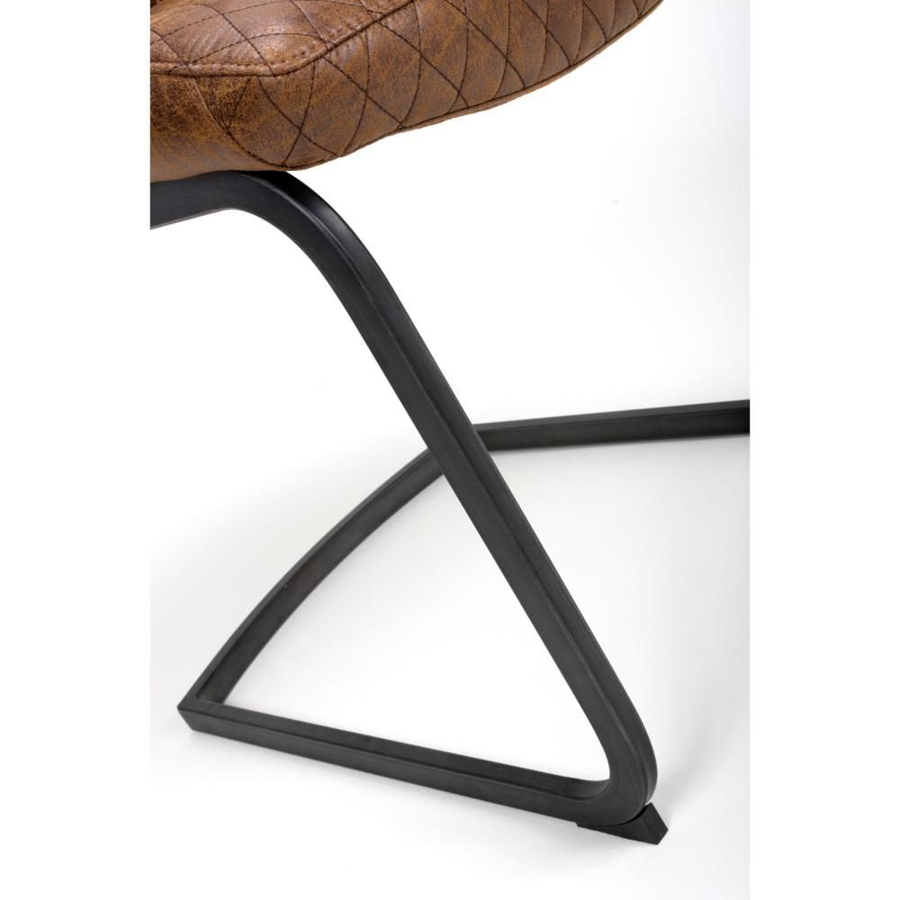 Charlie Cantilever Chair Brown