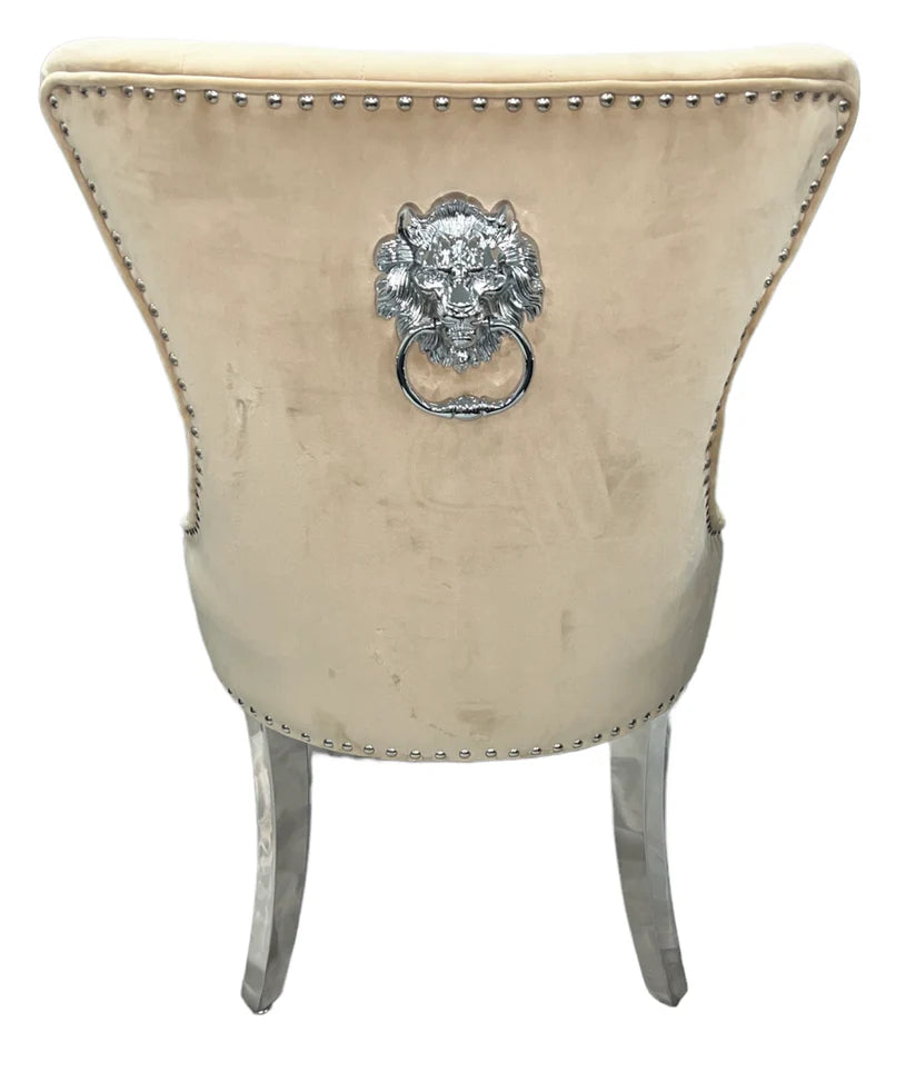 Chelsea Lions Head Ring Back Cream
