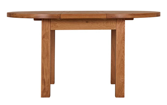 Turin Round Oak Extending Table