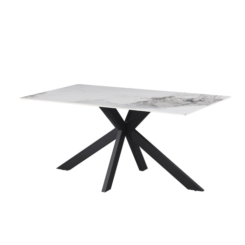 Tokyo 1.6 Metre Ceramic White Dining Table